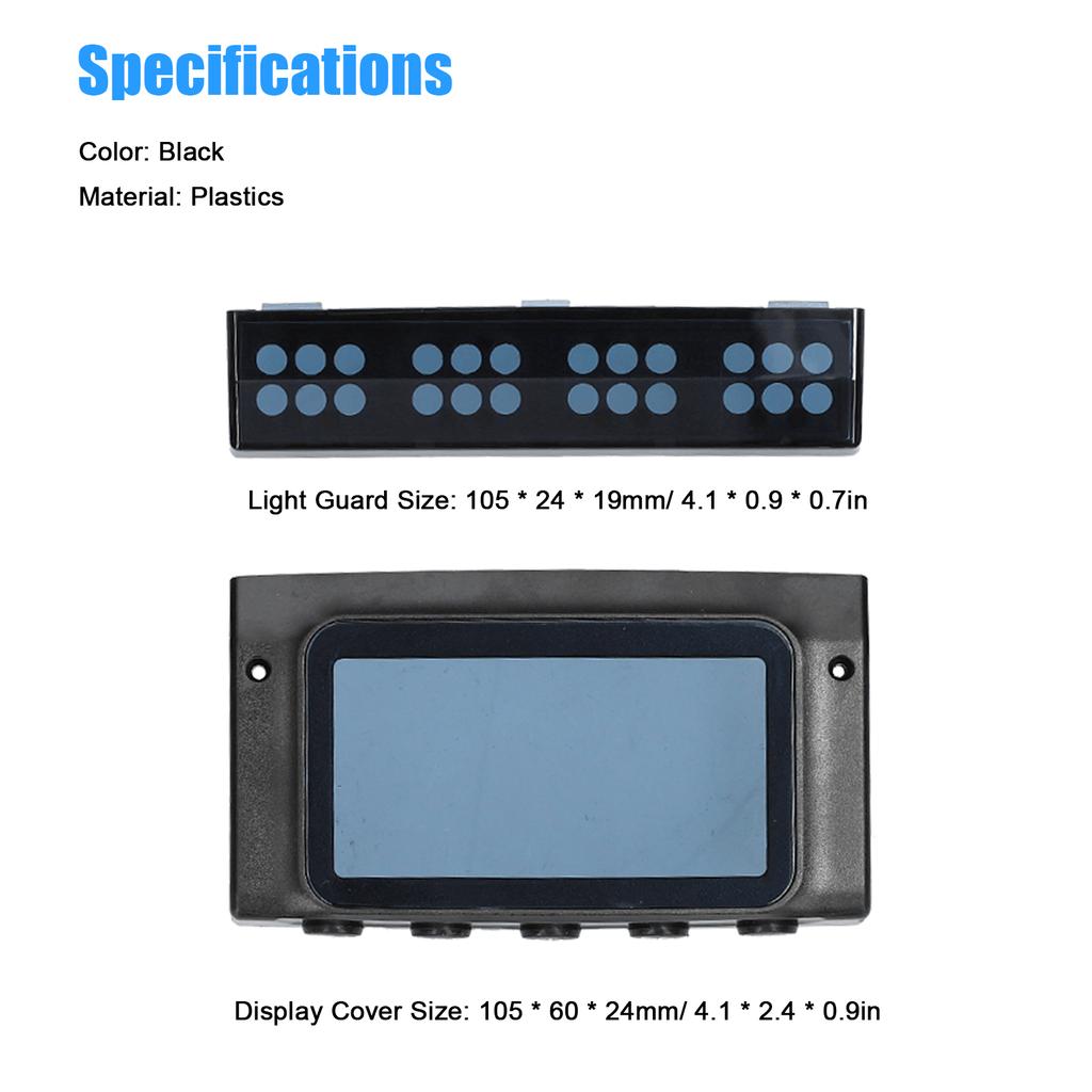 8 Inch Electric Scooter LCD Display Monitor Cover Light Protective Guard with Accelerator Brake Thumb Handle