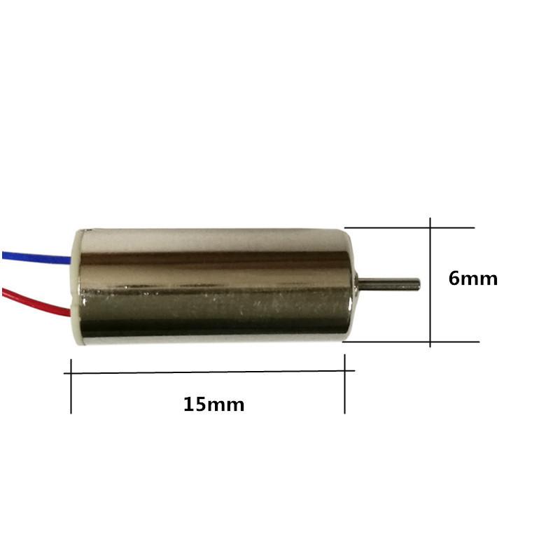JJRC H36/Eachine E010 615 Motors 6X15mm (4Pcs) - 3.7V 1S Coreless CW/CCW Replacement for Mini s