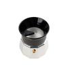 Watchget Moka Pot Dosing Funnel, 54mm Espresso Coffee Maker Distribution Tool, Made In Italy, Moka Express, 3 Cup, Black