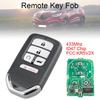 433 МГц FSK SUV, 5 кнопок, умный автомобильный пульт дистанционного управления без ключа с чипом ID47 KR5V1X, подходит для Honda Piot CR-V Civic 2016 2017 2018 2019