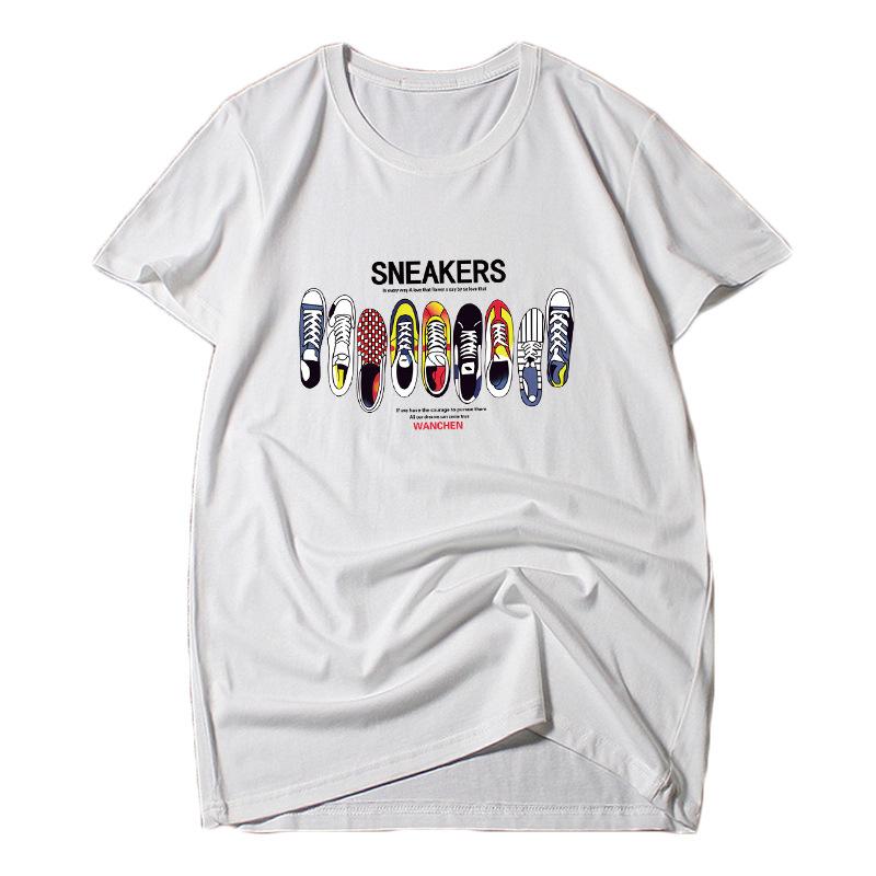 4XL-12XL Men Round Neck T-Shirt Short Sleeve Pure Cotton Casual Wear