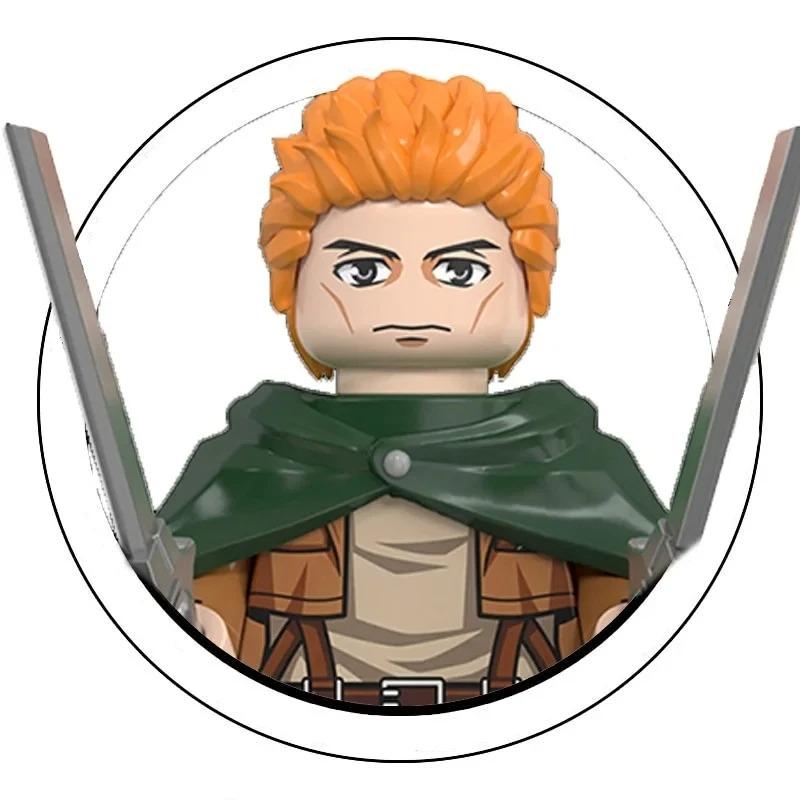 Слепая коробка Строительные блоки Мини-модели Фигурки Атака на Титанов Леви Аккерман Эрен Микаса Гигант Анни Хэллоуин Рождественские подарки Игрушка