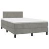 Maison Exclusive - Sommier à lattes de lit et matelas gris clair 120x190cm velours