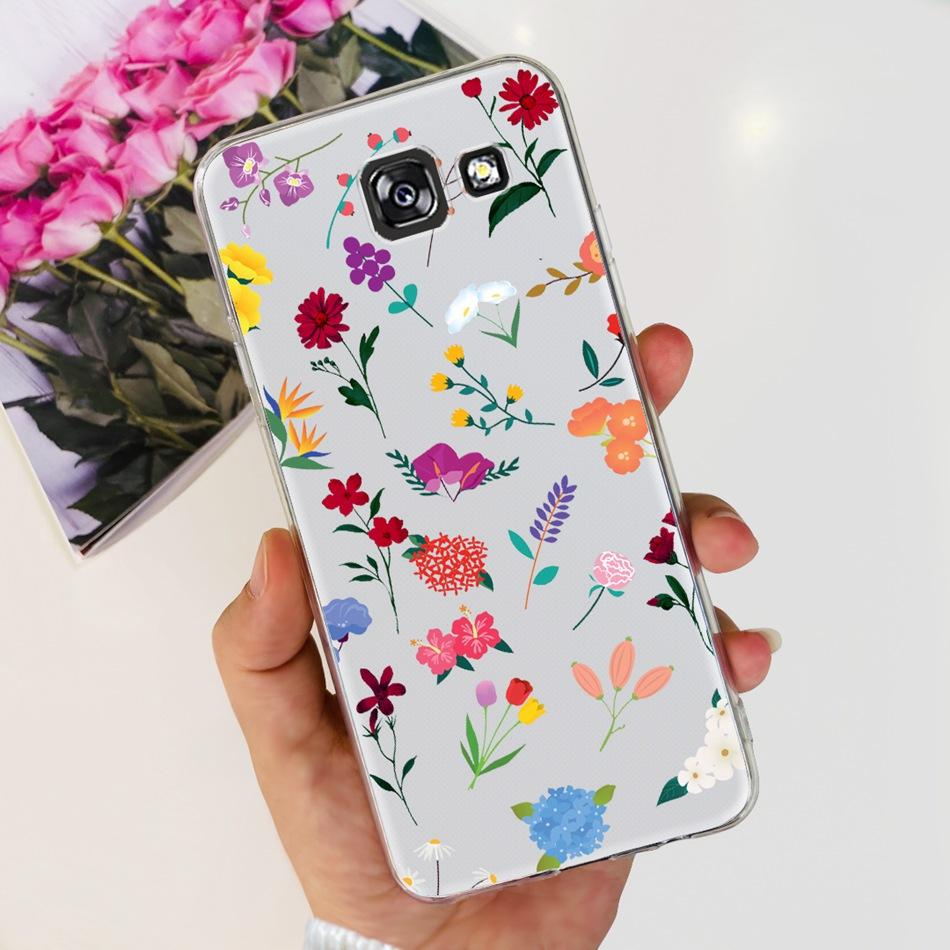 Stylish Flower Butterfly Phone Case For Samsung Galaxy A5 2017 A520F Soft Silicone TPU Cover For Samsung A5 2015 2016 A500 A510F