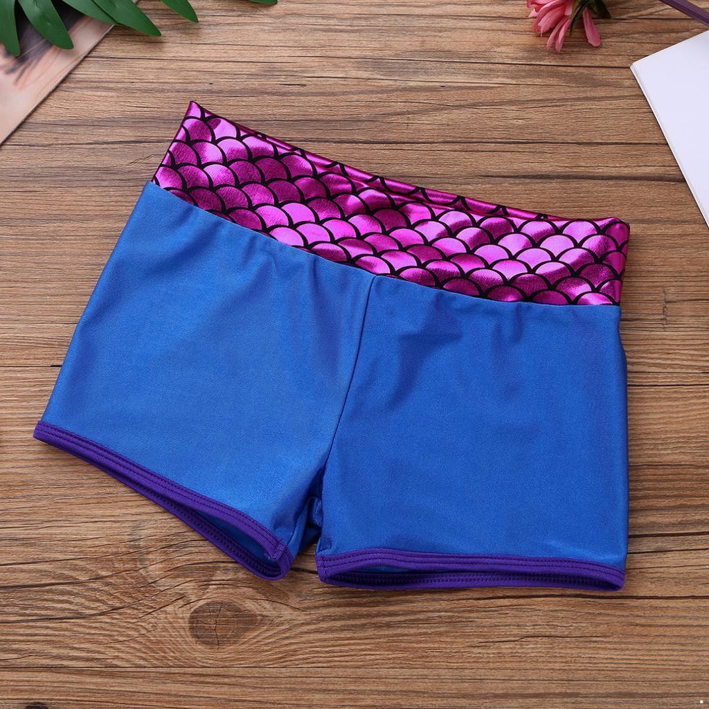 Детский танцевальный наряд для девочек, балетный гимнастический купальник, укороченный топ с шортами, спортивная танцевальная одежда