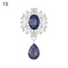 Faceplate Garment Decorative Water Droplets Sewing Button Alloy Rhinestone Pendant Scrapbooking