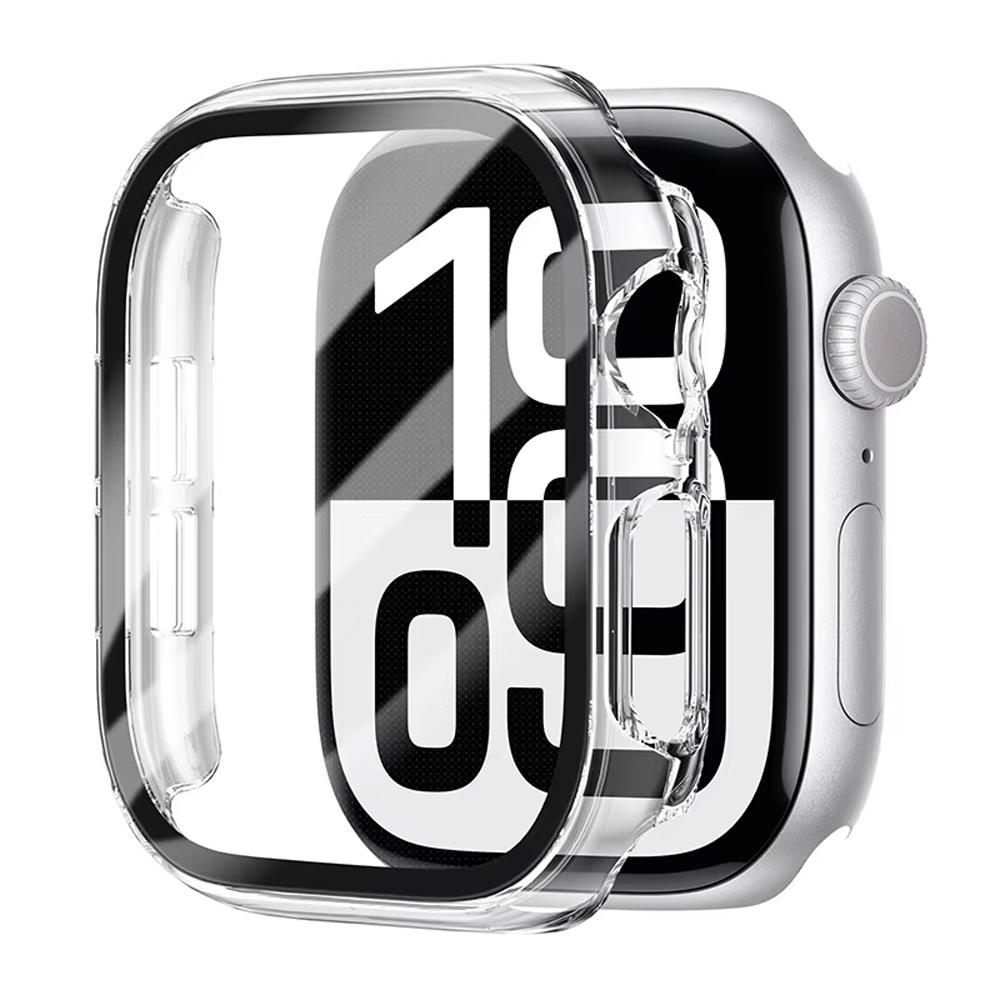 Чехол для Apple Watch Защитное стекло для экрана 46 мм 42 мм 45 мм 44 мм 10 9 8 7 6 5 SE Закаленное стекло PC Бампер Чехол Защитный 41 40 38 мм