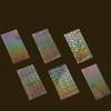 Olive Party Hologram Transparent Toploader Photo Card Diary Decoration Sticker Set of 6