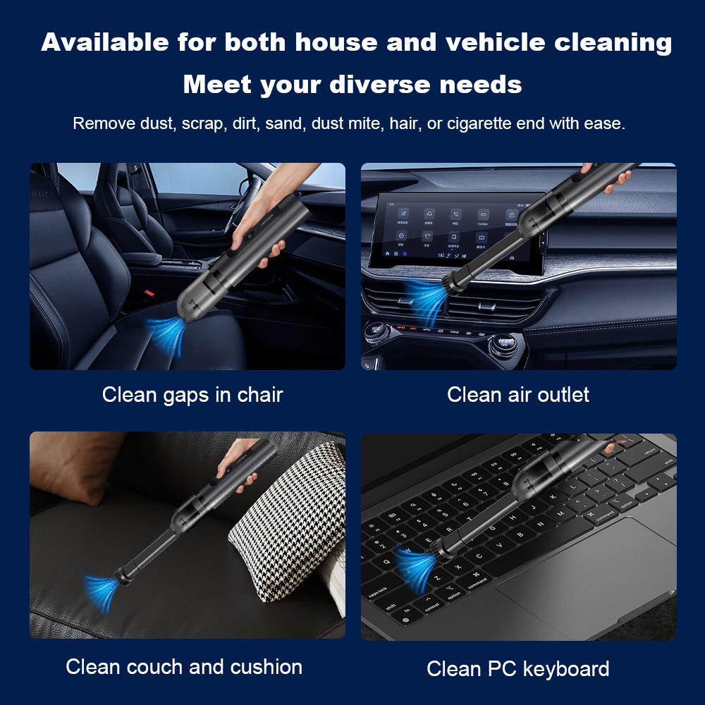 Liectroux i5 Handheld Vacuum Cleaner, 12,000 Strong Suction, 2500mAh Battery, up to 35min Runtime