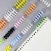 3pcs/set 6 Holes Book Rings Solid Color Loose Leaf Binder Spiral Notebook Office Binding Rings Supplies