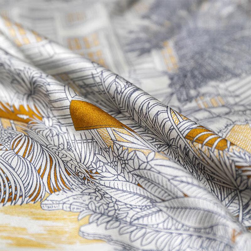 Hengyuanxiang 100% Mulberry Silk Square Scarf