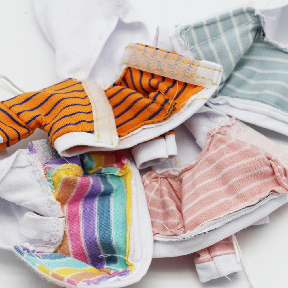 Одежда Аксессуары 11,1/12 Кукольная футболка Свитер Полосатый свитшот Длинный рукав Одежда Кукольное пальто