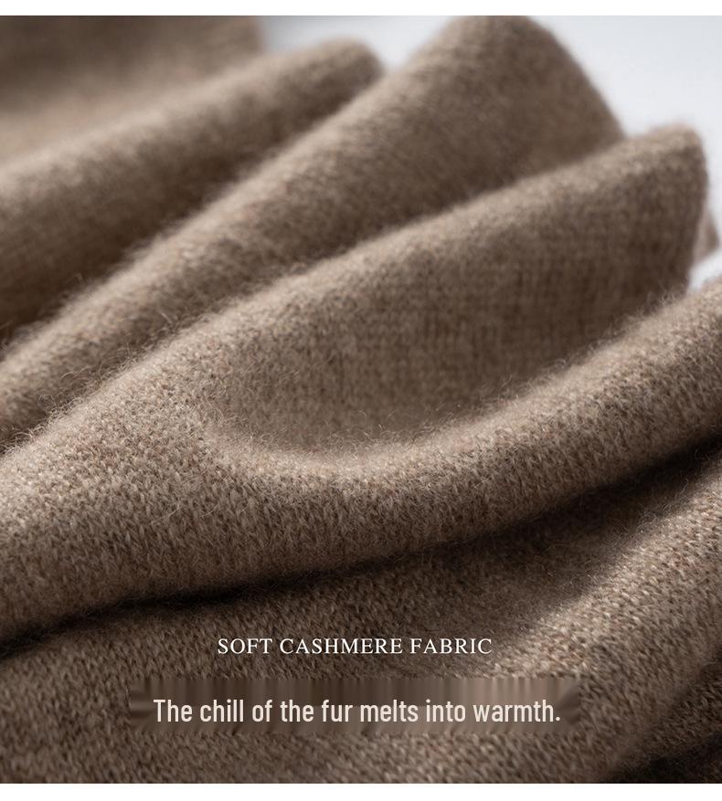 Women's 100% Pure Cashmere Scarf - Warm, Versatile Knit for Autumn/Winter Fashion