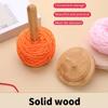 Wood Yarn Holder Rotatable Yarn Spool Holder Portable Yarn Dispenser Knitting Yarn Organizers Yarn Thread Spool Holder