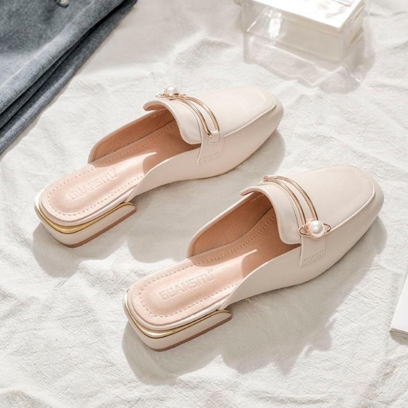 Модные женские тапочки и женские сандалии Мягкая обувь Плоские Сабо Мюли Слайды Молочно-белый Роскошная летняя обувь 2024 Роскошная Ева