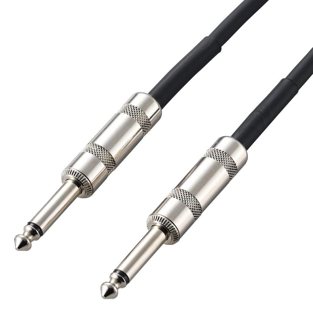 ELECOM Shielded 7m Instrument Cable for and Electronic Instruments (6.3mm Diameter, Black, DH-SH70BK) Guitar, Bass,