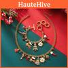 Festive Christmas Animal Jewelry Collection With Zinc Alloy Chains And Seasonal Charms For Men Women