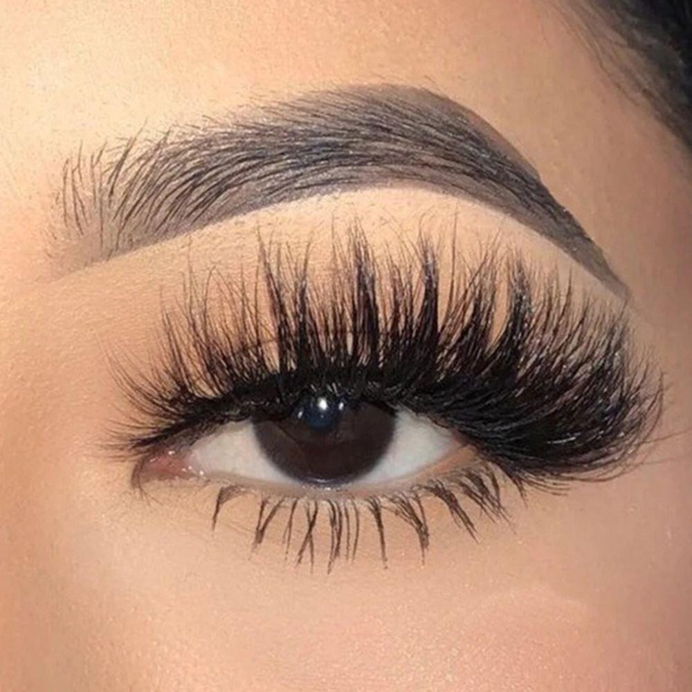 Fluffy Handmade Craft False Eyelashes Wispy Fluffy Eye Lashes 9D Faux Mink Eyelashes Extension