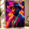 Django Unchaine D Texture Printed Poster Custom Vintage Metal Tin Plate Sign for Wall Art Home Decor Ornaments Bar Accessories