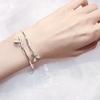 New Leaf Bracelet Opal Female Simple Student Mori Bracelet Versatile Bracelet Opening