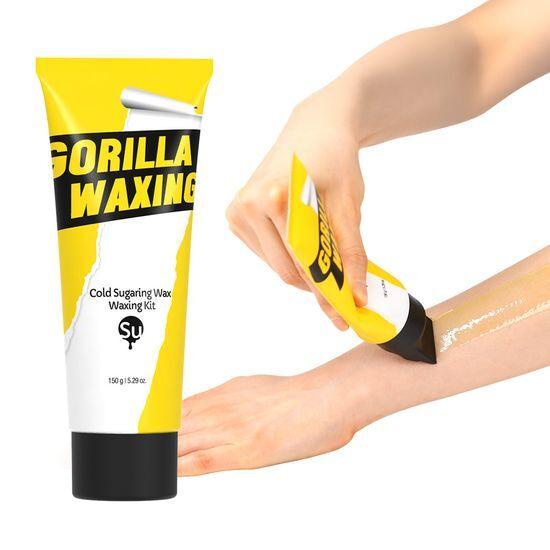 Gorilla Waxing Холодный шугаринг Воск Набор для восковой депиляции 1 упаковка (150г х 1шт)