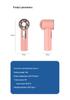 Rechargeable High-Speed Portable USB Handheld Fan with Long Battery and Digital Display for Outdoor Use