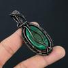 Красивое дерево жизни малахит драгоценный камень ручная работа чистая медная проволока обернутая подвеска ювелирные изделия