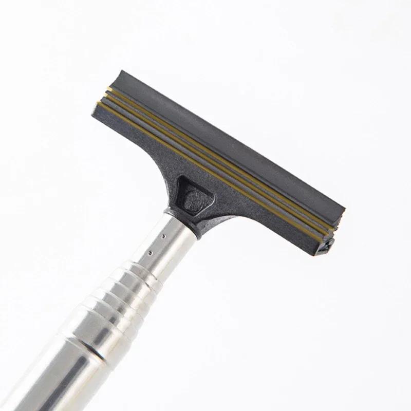 Телескопический скребок для зеркала заднего вида, выдвижной двухсторонний стержень, очиститель окон, скребок, щетка для стеклоочистителя, инструмент для чистки стекла