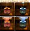 Flame Air Humidifier Light Ultrasonic Essential Oil Diffuser for Room Fragrance Jellyfish Mist Smoke Steamers
