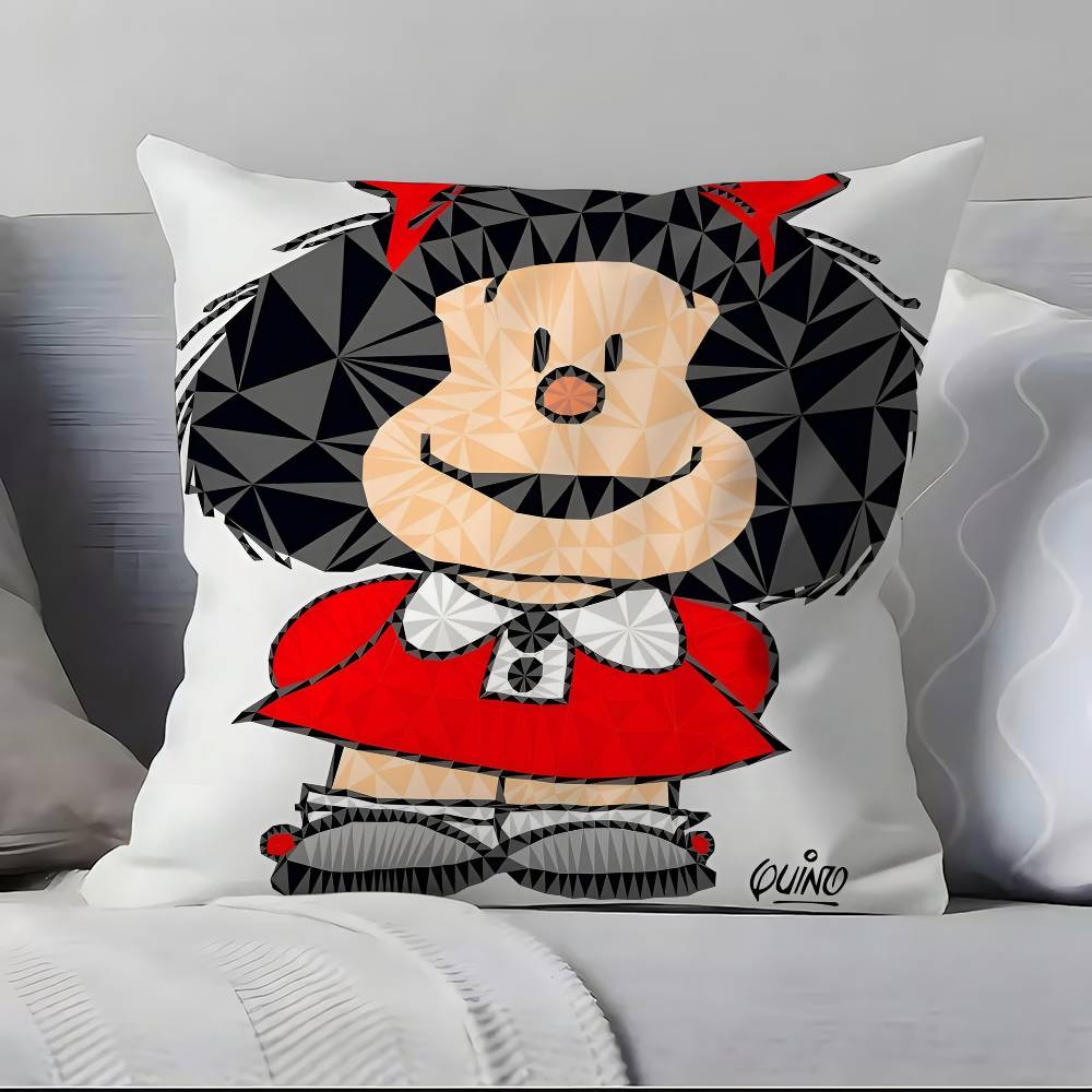 Cartoon M-M-Mafaldas Pillow Case Pillowcase Soft Skin Friendly & Comfortable With A Hidden Zipper