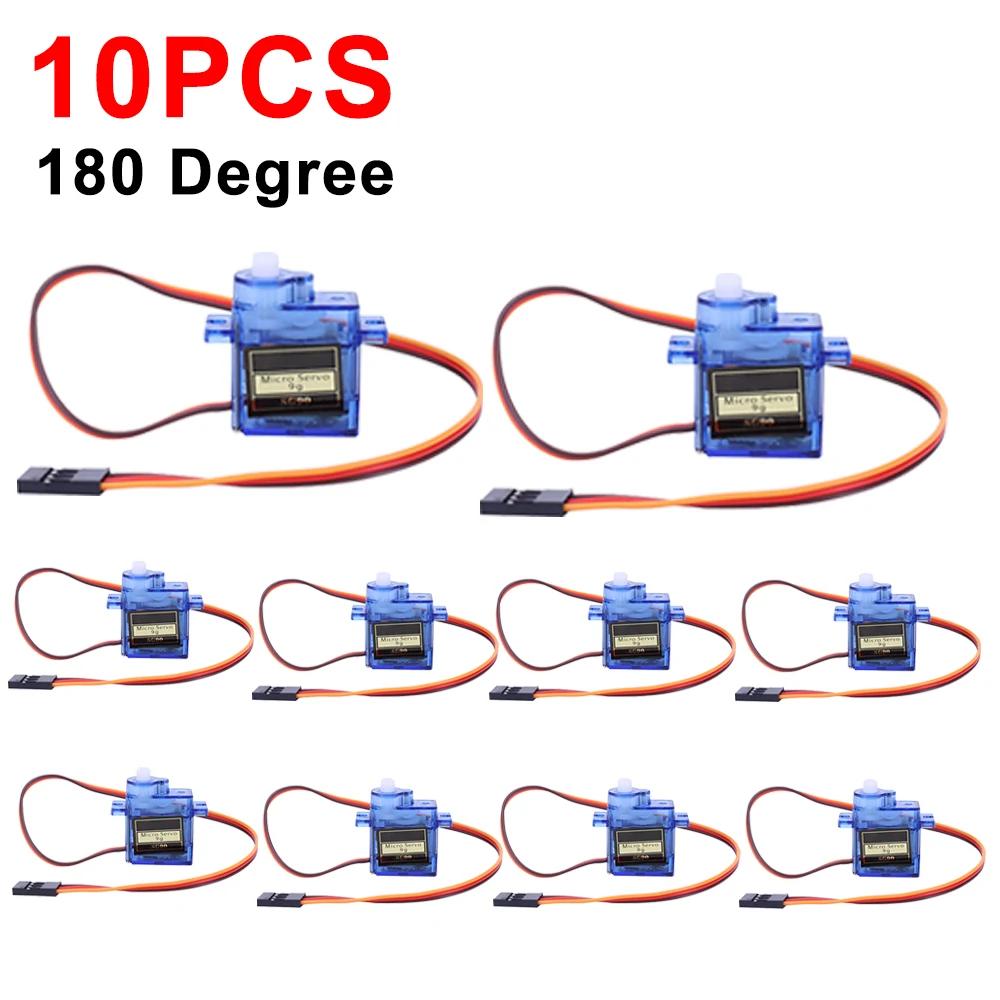 1-100 шт. SG90 9G Микро Цифровой Сервомотор 180/360° Микро Сервомотор с Редуктором для Радиоуправляемого Вертолета Игрушки Самолета Авиамодели