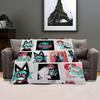 Anime P-Psychocuties Mimi Throw Kid-Friendly Flannel Throw Blanket Soft Warm Anti-Static Washable All Season