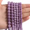 6/8/10 мм матовые сиреневые фиолетовые нефритовые камни натуральные круглые свободные бусины-разделители для изготовления ювелирных изделий браслет «сделай сам» 15 дюймов нить