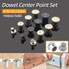Dowel Centre Point Pin Set Timber Marker Hole Dowel Tenon Center Set 6mm/8mm/10mm/12mm Woodworking Centre Point Drilling Tools