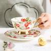 Bone China Coffee Cup Saucer Ceramic Cup Saucer Black Tea Cups Saucer Mug High Bone China Water Cups  Coffee Mug