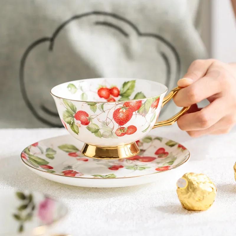 Bone China Coffee Cup Saucer Ceramic Cup Saucer Black Tea Cups Saucer Mug High Bone China Water Cups Coffee Mug