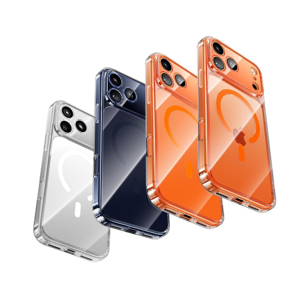 Магнитный прозрачный чехол для iPhone 17 Pro Max с защитой от падений