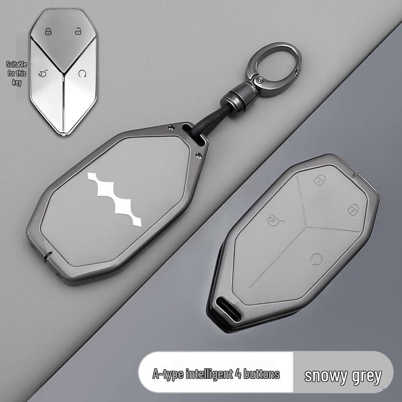 Zinc Alloy Key Fob Case for BYD Leopard 3, 5, 7, 8 Titanium Models