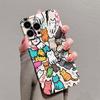 Роскошный Чехол Clmj Swag Милый Кот для iPhone 17 16e 16 15 14 13 12 11 Air Pro Max XS XR Plus Глянцевая Пленка Жесткая PC Крышка