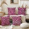 Розовая Модная Подушка с Леопардовым Принтом Наволочка Наволочка Квадратная Наволочка Диван С Для Узора Удобная Подушкаподходящая