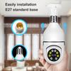 5MP E27 Bulb WiFi Indoor Video Surveillance Home Security Lamp IP Camera Infrared Night Vision Wireless Network Webcam