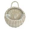 Wall Hanging Planter Plant Flower Pot Handmade Wicker Rattan Basket Home Decor