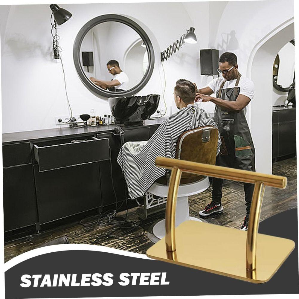 Stainless Steel Foot Rest Ergonomic Design Barber Chair Foot Rest Chair Accessory Parts SPA Supply