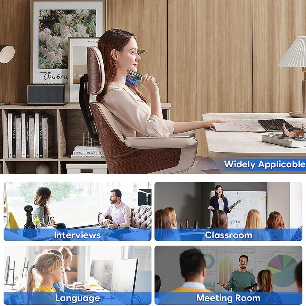 Цифровой диктофон, портативный аудиорекордер для лекций, собраний и курсов с возможностью воспроизведения и передачи на компьютер