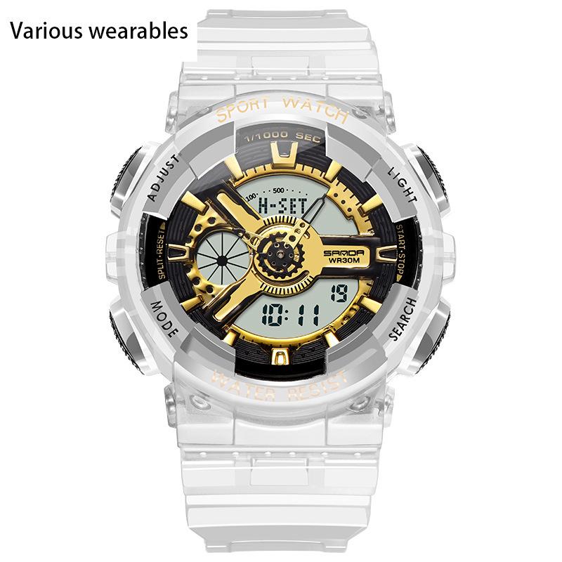 Корейская мода тренд микро бизнес светящиеся электронные спортивные модные студенческие корейские конфеты детские парные часы