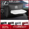 2026 Hot Interior Stickers Car Tissue Organizer Bag Paper Towel Storage Box For Lexus LS LC RZ IS350 ES300 GS350 CT200h GX460 LX