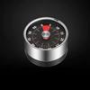 Kitchen Mechanical Timer Alarm Clock Reminder Student Learning Time Manager Magnetic Stainless Steel Timer