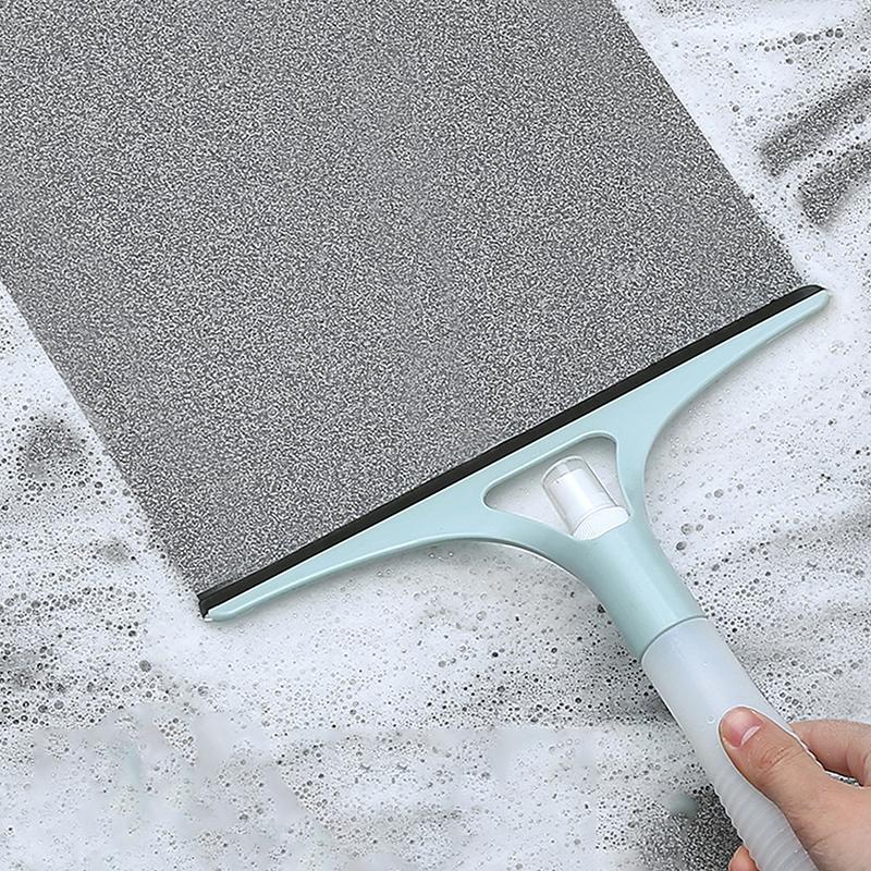 Многофункциональный стеклоочиститель с распылительной насадкой и нескользящей ручкой, многоразовый скребок для мытья окон, пола, двери, стены