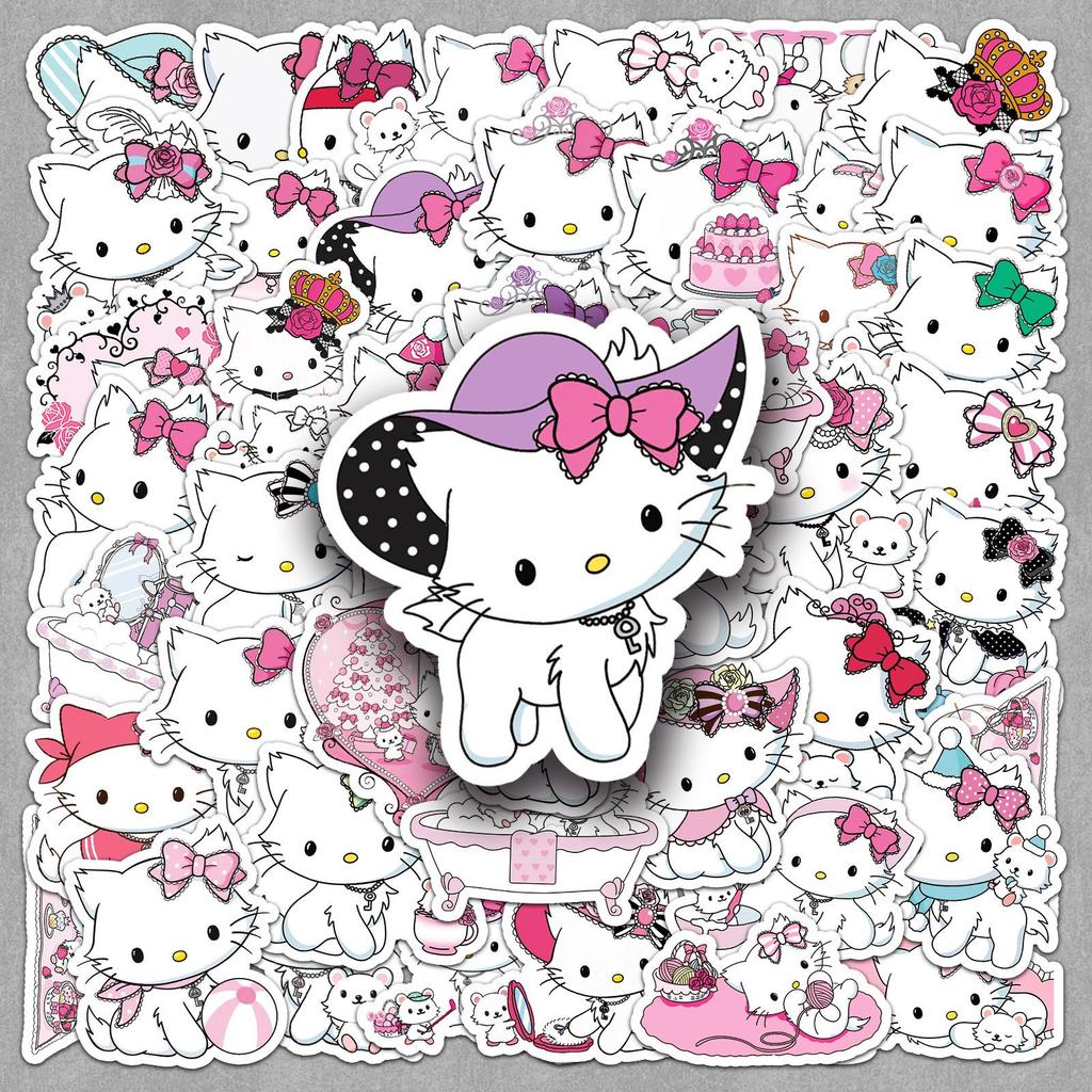 Санрио Японское Аниме Q Версия Милые Наклейки - 50 Листов для DIY Журнала и Декора Канцелярских Принадлежностей