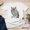 Halloween Hipster Owl Cute Orange Glasses Funny Love Owls Premium Unisex T-shirt